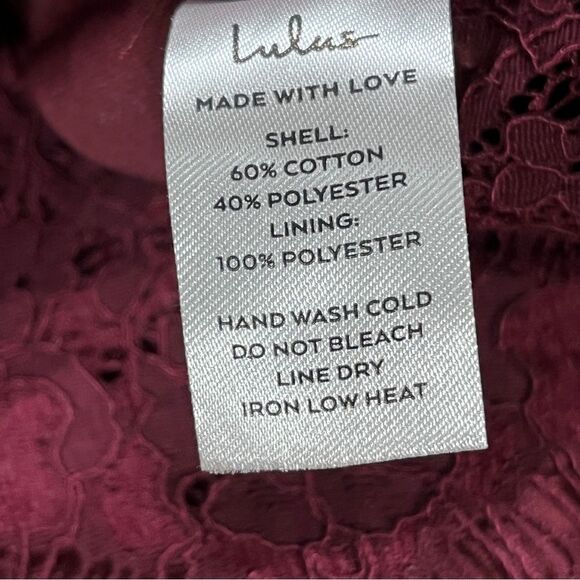 Lulu's Take Me to Brunch Burgundy Lace
Shift Dress - Picture 10 of 12